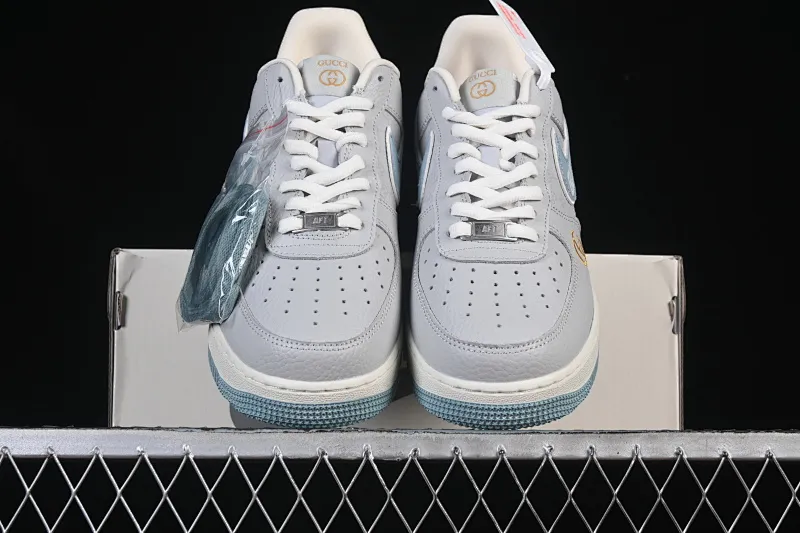 All categories Nk Air Force 1 Air Force series Nk Air Force 1 Low Air Force low-top Nike Air Force 1'07 Low Gucci joint gray blue Air Force 1 low-top casual sneakers YF9511-800